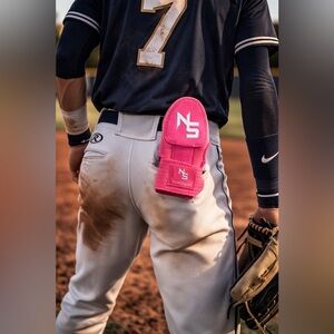 Nook Squad Sliding Mitt Baseball/Softball Either Hand Double Sided Logo Pink New